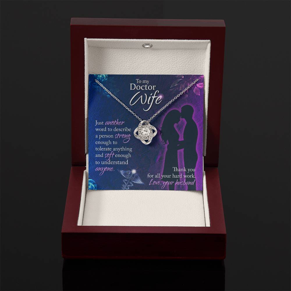 Best Doctor Wife Gift From Husband - Love Knot Necklace