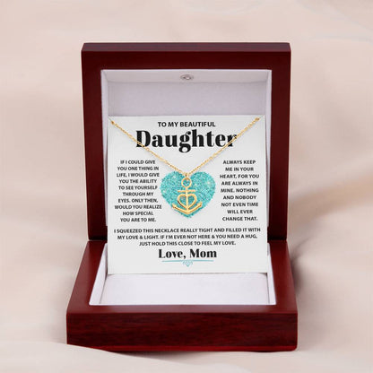 Beautiful Gift for Daughter from Mom - Anchor Pendant Necklace
