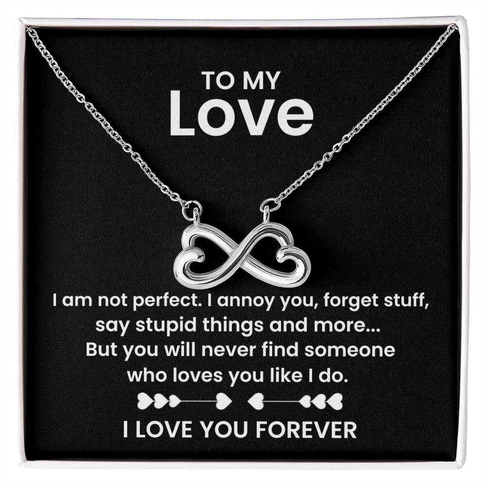 Love Gift for Wife from Husband - Sentimental Jewelry for Valentine’s Day, Anniversary, Birthday & Christmas - Endless Love Necklace
