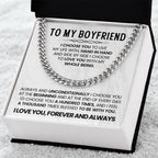 Cuban Link Chain for Him - Valentine’s Day & Anniversary Boyfriend Gift from Girlfriend