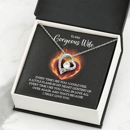 Wife Jewelry Gift from Husband - Sweet Romantic Gift for Valentine’s Day - Forever Love Necklace