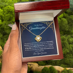 Granddaughter Heart Necklace Gift, Birthday, Graduation & Christmas, To My Beautiful Granddaughter