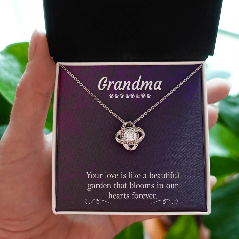 Present for Grandma - Love Knot Necklace