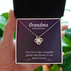 Present for Grandma - Love Knot Necklace