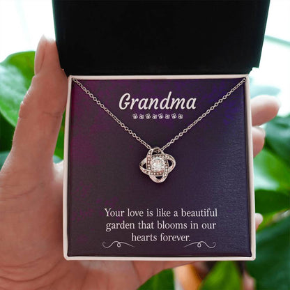 Present for Grandma - Love Knot Necklace