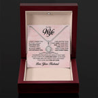 To My Wife Necklace - Sweetest Gift for Wife from Husband for Valentine’s Day, Anniversary & Birthday Joy - Eternal Hope Necklace