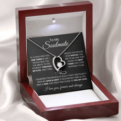 To My Soulmate Necklace, Heartfelt Gift For Wife Or Girlfriend, Valentine’s Day Jewelry, To My Beautiful Soulmate