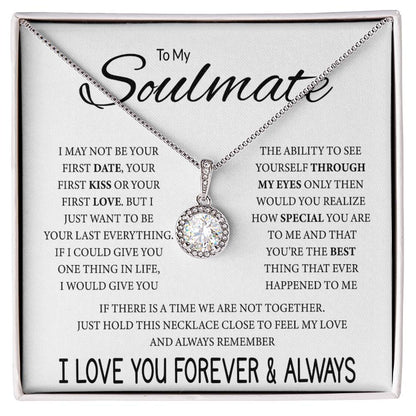 To My Soulmate Necklace - Unique Soulmate Gift for Her for Birthdays & Surprise Moments - Eternal Hope Necklace