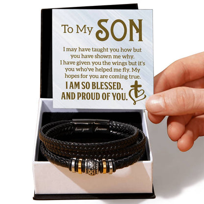 Gift for Son – Birthday, Christmas Jewelry – Love You Forever Bracelet