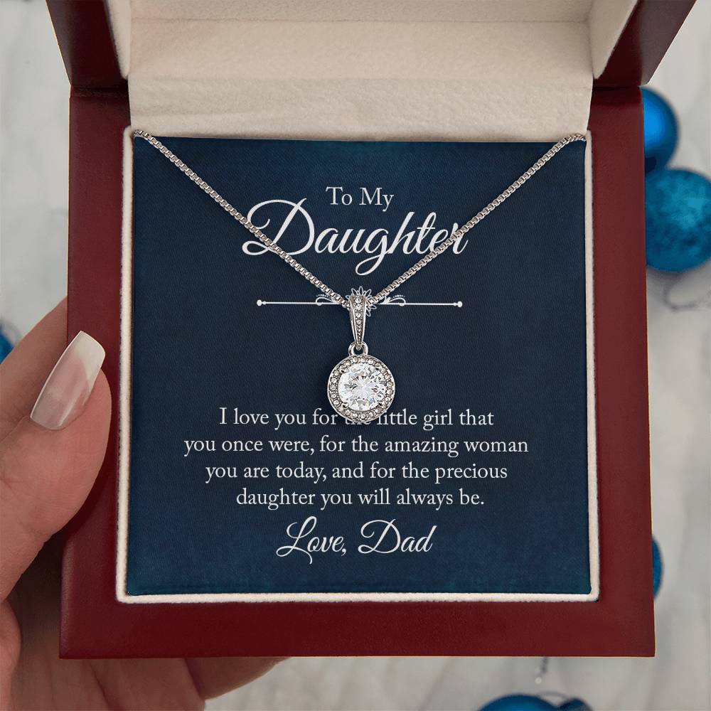 Daughter Gift for Birthday Graduation Achievements from Dad – Eternal Hope Necklace