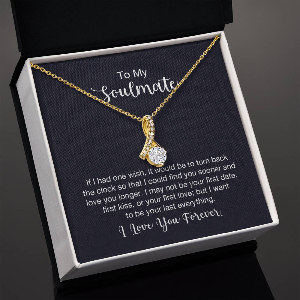 To My Soulmate Necklace - Long Distance Soulmate Gift for Valentine’s Day & Special Days - Alluring Beauty Necklace
