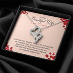 Just Because Gift for Wife - Romantic Jewelry from Husband - Heart-to-heart Pendant Necklace