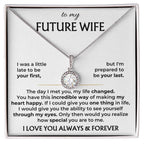 Future Wife Jewelry Gift - Long Lasting Romantic Necklace for Celebrating Love & Upcoming Marriage - Eternal Hope Necklace