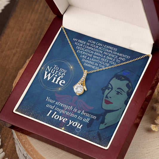 Nurse Wife Jewelry Gift from Husband - Sweet Romantic Gift for Valentine’s Day - Alluring Beauty Necklace