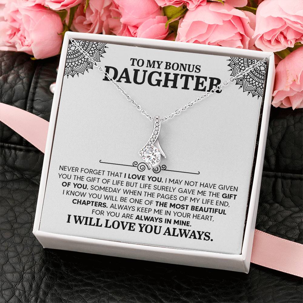 To My Daughter Necklace – Birthday Christmas Gift Necklace for Daughter – Alluring Beauty Necklace