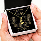Gift for Wife - Emotional Jewelry from Husband for Anniversary, Birthday, Valentine’s Day & Holidays - Anchor Pendant Necklace