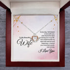 To My Wife Necklace - Jewelry Gift for Anniversary from Husband - Crown Pendant Necklace
