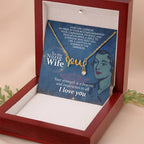To My Nurse Wife Necklace Gift from Husband - Scripted Love Necklace