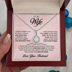 To My Wife Necklace - Sweetest Gift for Wife from Husband for Valentine’s Day, Anniversary & Birthday Joy - Eternal Hope Necklace