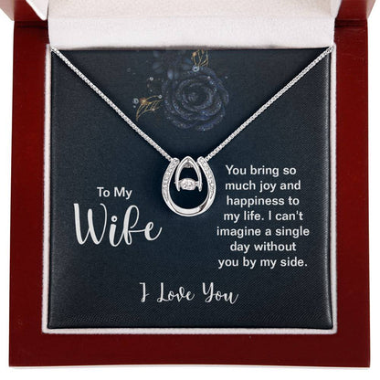 Wife Gift from Husband - Meaningful Jewelry for Valentine’s Day & Special Occasions - Lucky In Love Necklace