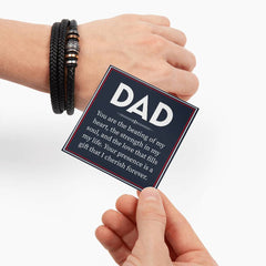 Personalized Dad Bracelet, Engraved Love You Forever, Meaningful Gift For Father, Bracelet For Dad, Father’s Day Gift