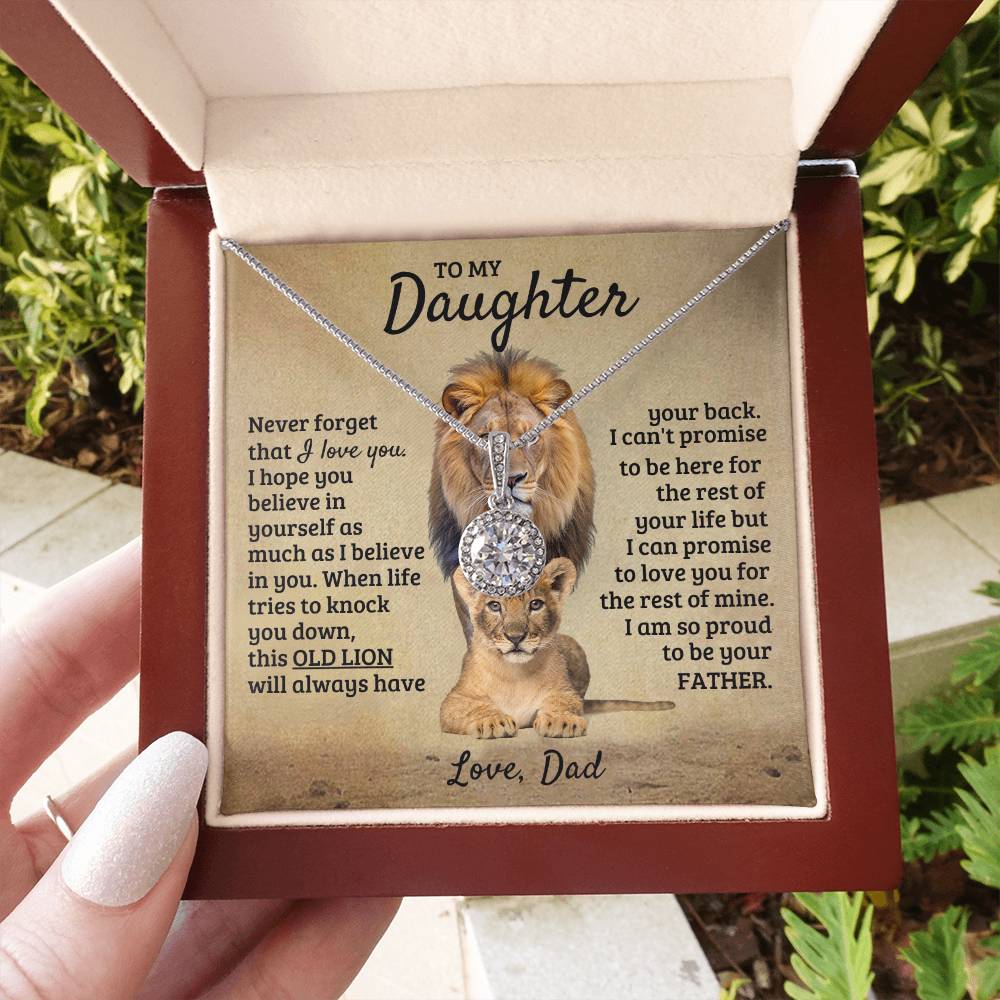 To My Daughter Necklace - I am so proud to be your father - Daughter Gift from Dad - Eternal Hope Necklace