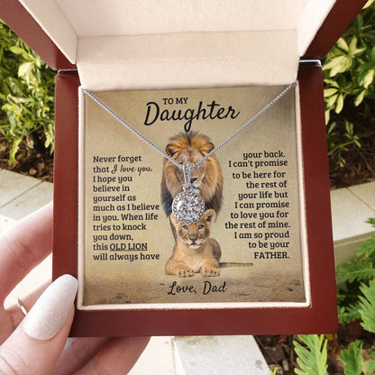 To My Daughter Necklace - I am so proud to be your father - Daughter Gift from Dad - Eternal Hope Necklace