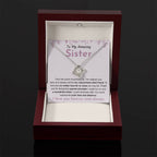 To My Amazing Sister - Gift for Sister - You will be my natural born best friend - Love Knot Necklace