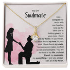 To My Soulmate Necklace - Soulmate Jewelry for Valentine’s Day & Gifts for Her - Alluring Beauty Necklace
