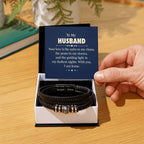 To My Husband - Your love is the calm to my chaos - Love You Forever Bracelet