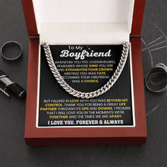 Cuban Link Chain Gift for Him, Timeless Necklace, Bold Jewelry, Anniversary Present, Stylish Keepsake, To My Boyfriend