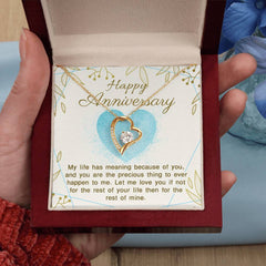 Anniversary Necklace, Loving Gift for Her, Celebrate Your Journey, Special Memories & Forever Promises, Happy Anniversary
