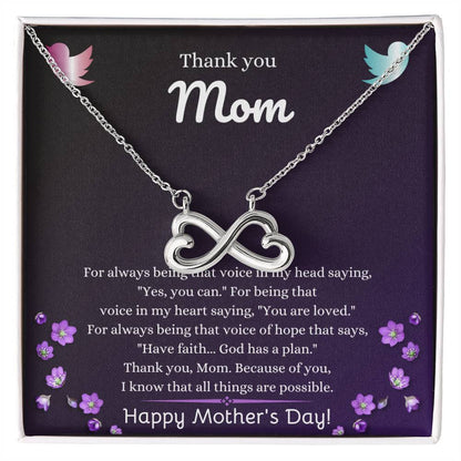 Mother's Day Present for Mom - Endless Love Necklace