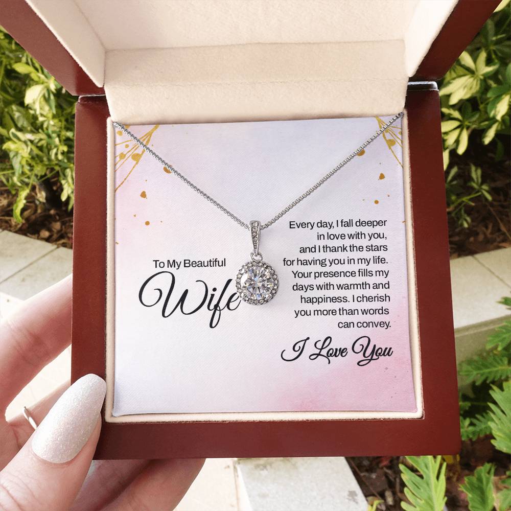 Thoughtful Gift for Wife - Emotional Jewelry from Husband for Anniversary, Birthday, Valentine’s Day & Holidays - Eternal Hope Necklace
