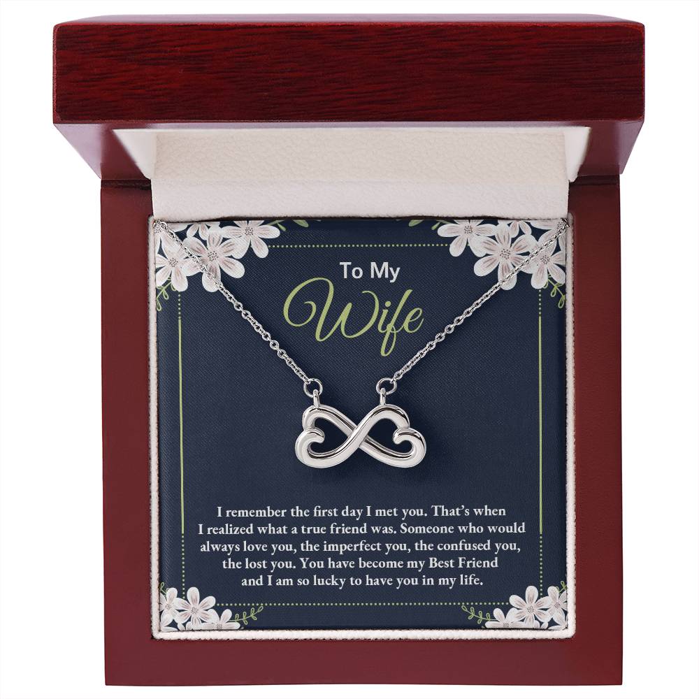 Sentimental Gift for Wife - Emotional Husband-to-Wife Jewelry for Birthday, Christmas & Valentine’s Day - Endless Love Necklace