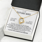 Future Wife Necklace - Romantic Jewelry Gift for Girlfriend for Valentine’s Day, Birthday & Proposal Celebrations - Forever Love Necklace