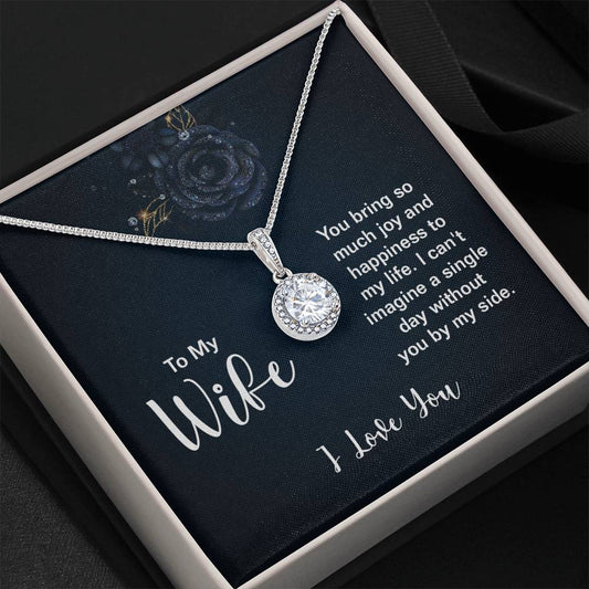 To My Wife Necklace - Heartfelt Jewelry Gift from Husband for Birthday, Valentine’s Day & Anniversary Milestones - Eternal Hope Necklace