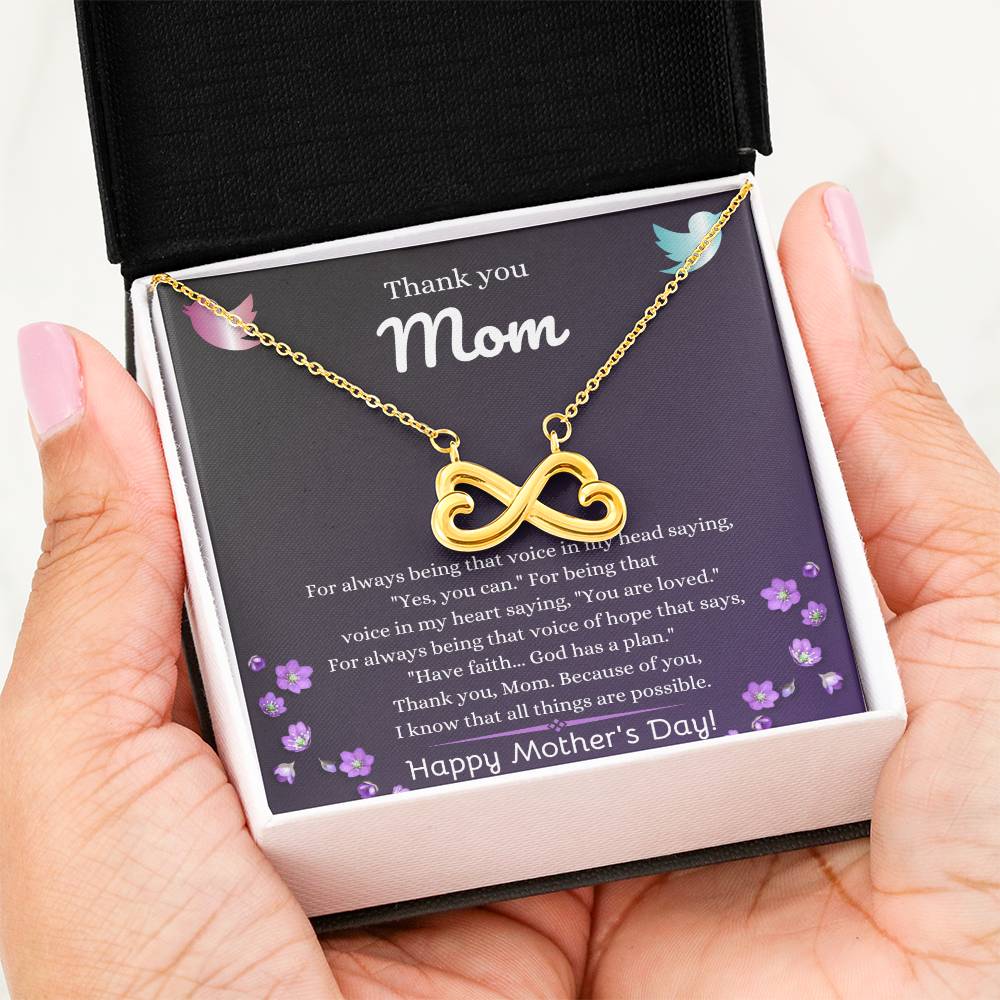 Mother's Day Present for Mom - Endless Love Necklace
