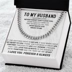 Husband Jewelry Gift from Wife – Cuban Link Chain – Anniversary & Valentine’s Day