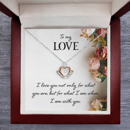 Love Gift for Wife from Husband - Meaningful Jewelry for Valentine’s Day & Special Occasions - Crown Pendant Necklace