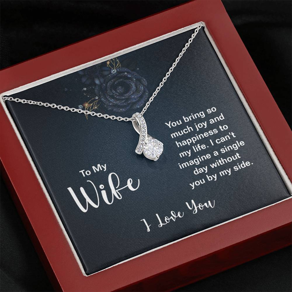 Love Gift for Wife from Husband - Sentimental Jewelry for Valentine’s Day, Anniversary, Birthday & Christmas - Alluring Beauty Necklace