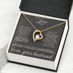 To My Love - I am not perfect - Forever Love Necklace from Husband to Wife