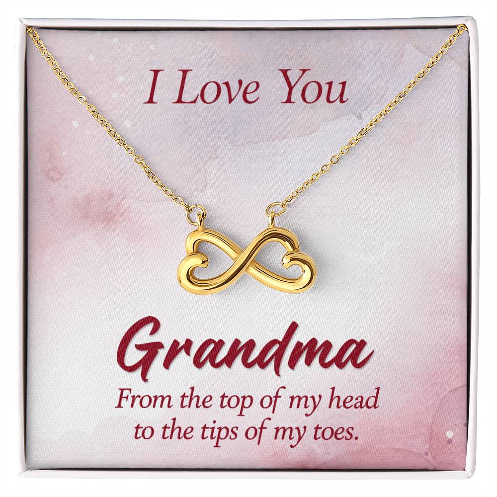 I Love You Grandma Gift from Grandkids - Endless Love Necklace