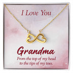 I Love You Grandma Gift from Grandkids - Endless Love Necklace