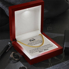 Cuban Link Chain Necklace, Gifts for Son, Stylish Jewelry for Him, Birthday & Graduation Gift, To My Son
