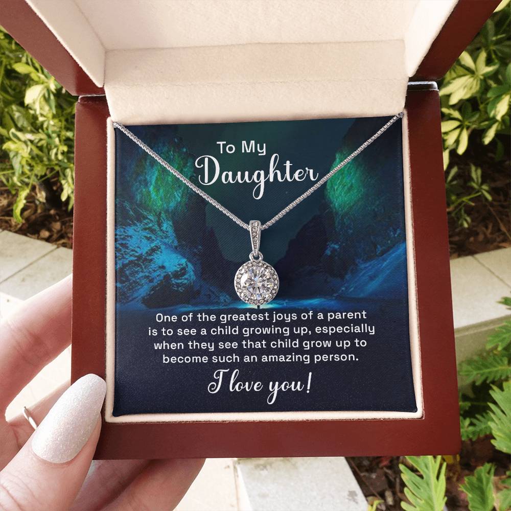 To My Daughter Necklace – Daughter Jewelry: Graduation, Birthday & Christmas – Eternal Hope Necklace