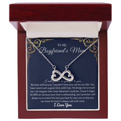 To My Boyfriend's Mom - I will forever be grateful to you - Endless Love Necklace - Unique Bf Mom Present