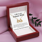 Future Wife Jewelry Gift - Long Lasting Romantic Necklace for Celebrating Love & Upcoming Marriage - Endless Love Necklace