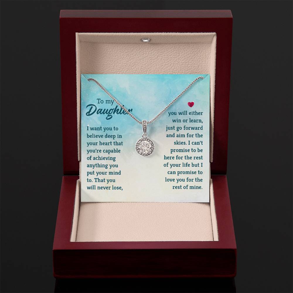 To My Daughter Necklace – Mother Daughter Jewelry Gift – Eternal Hope Necklace