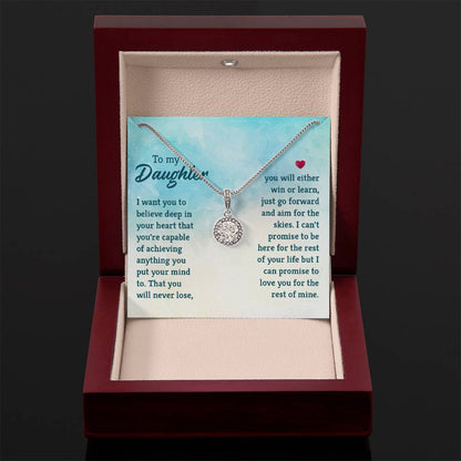 To My Daughter Necklace – Mother Daughter Jewelry Gift – Eternal Hope Necklace